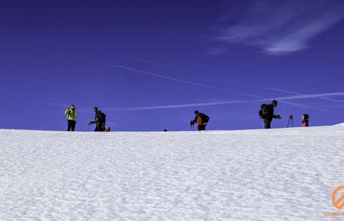 Lifeintrek Ciaspolate Val di Thuras Capanna Mautino Trekking Piemonte zainoinspalla